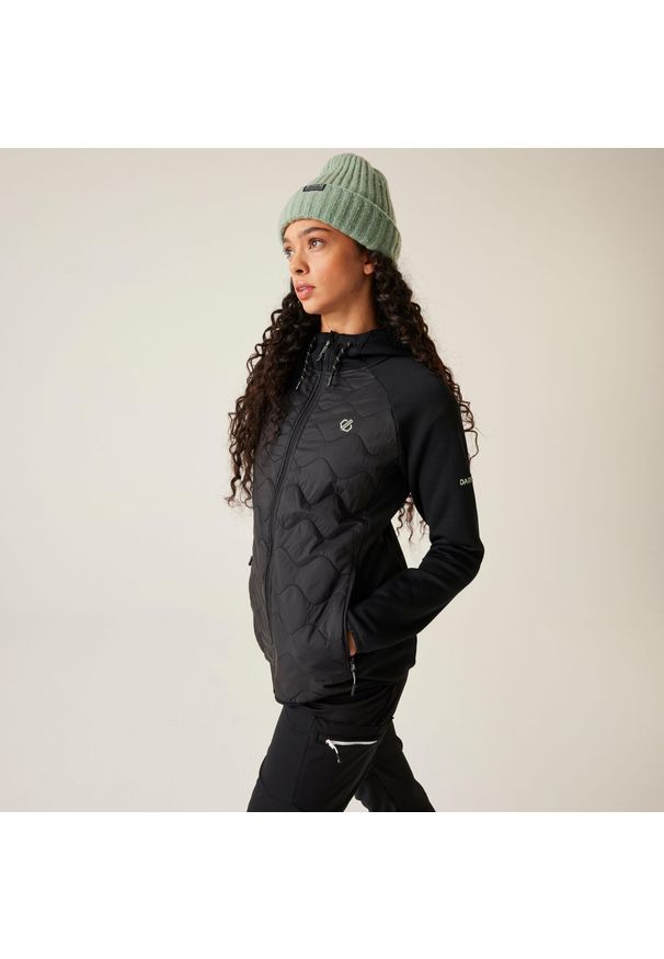 DARE 2B - Damska Torrek Flexy Hybrid Trwała, lekka kurtka. Kolor: czarny. Materiał: tkanina, puch. Sport: turystyka piesza