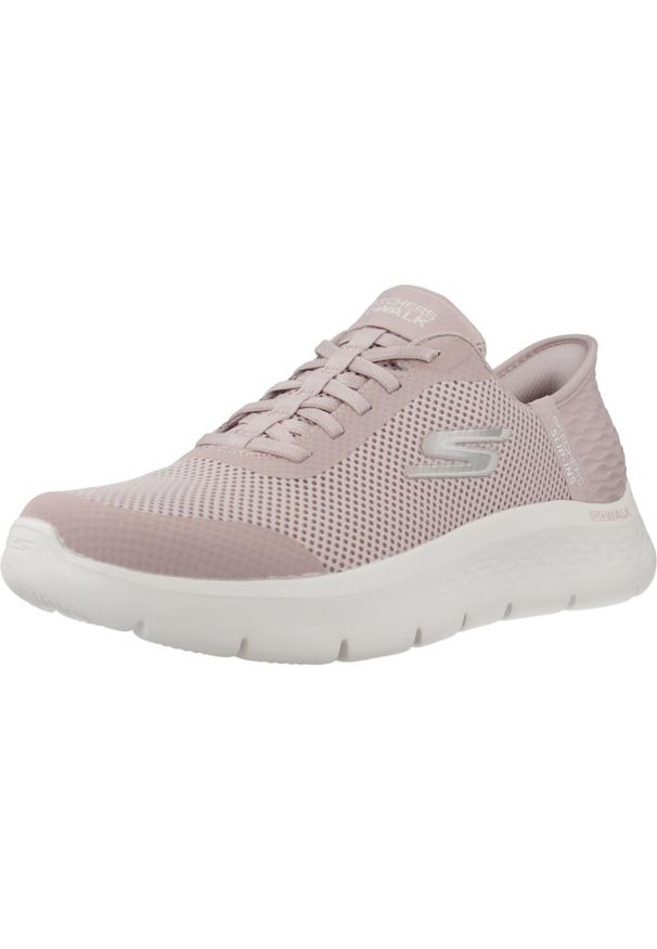 skechers - Chaussures Femme GO WALK FLEX - GRAND ENTRY MVE Violet Violet SKECHERS. Okazja: na co dzień. Kolor: wielokolorowy, biały, różowy. Materiał: materiał. Model: Skechers Sport. Sport: turystyka piesza