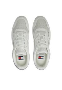 Tommy Jeans Sneakersy Tjw Retro Basket Tonal Logo EN0EN02571 Szary. Kolor: szary. Materiał: skóra #6