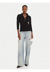 Patrizia Pepe Sweter 8K0323 K274 Czarny Regular Fit. Kolor: czarny. Materiał: wiskoza #4