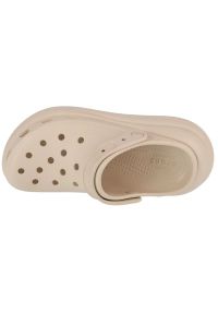 Klapki Crocs Classic Crush Clog 207521-2Y2 beżowy. Okazja: na plażę. Kolor: beżowy. Materiał: guma. Sezon: lato #2