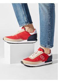 Trussardi Jeans - Trussardi Sneakersy 77A00512 Czerwony. Kolor: czerwony. Materiał: materiał #2