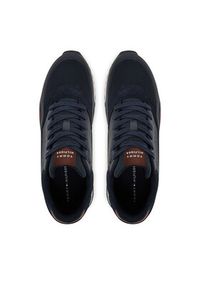 TOMMY HILFIGER - Tommy Hilfiger Sneakersy New Runner Eva Mix FM0FM05522 Granatowy. Kolor: niebieski. Materiał: skóra