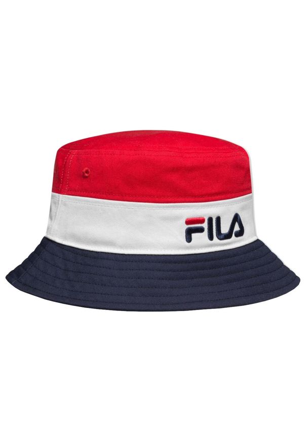 Męska czapka Fila Blocked Bucket Hat. Kolor: czerwony. Materiał: bawełna