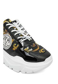 Versace Jeans Couture Sneakersy 78VA3SC7 Czarny. Kolor: czarny. Materiał: skóra #5