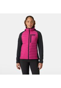 Damska ocieplana kurtka z kapturem Helly Hansen Arctic Ocean Hybrid. Typ kołnierza: kaptur. Kolor: różowy. Materiał: puch #1