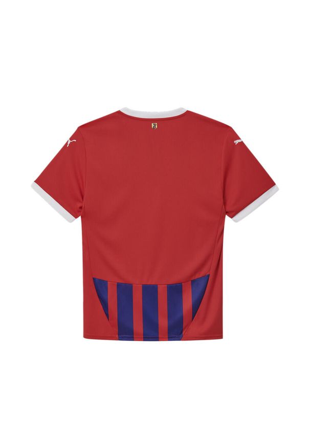Puma - Młodzieżowa koszulka domowa FC Heidenheim 24/25 PUMA Red Clyde Royal Blue. Kolor: czerwony, niebieski, wielokolorowy. Sport: piłka nożna