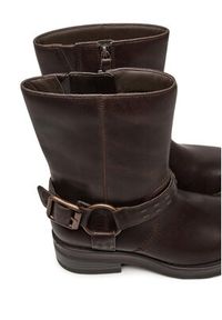 Clarks Botki Rebelle Up 26178898 Brązowy. Kolor: brązowy. Materiał: skóra