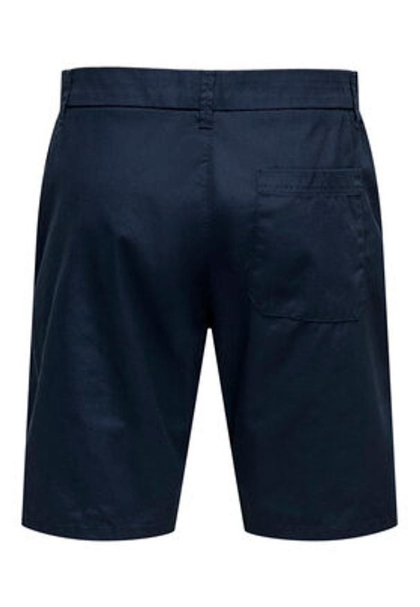 Only & Sons Szorty materiałowe Skal 22034682 Granatowy Slim Fit. Kolor: niebieski. Materiał: bawełna