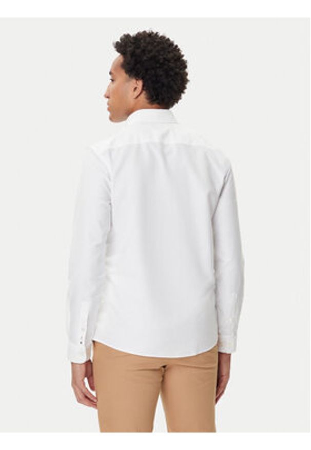 BOSS Koszula H-Roan 50544951 Biały Slim Fit. Kolor: biały. Materiał: bawełna