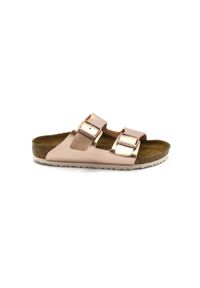 Klapki dla dzieci Birkenstock Arizona. Okazja: na co dzień. Kolor: różowy. Styl: casual