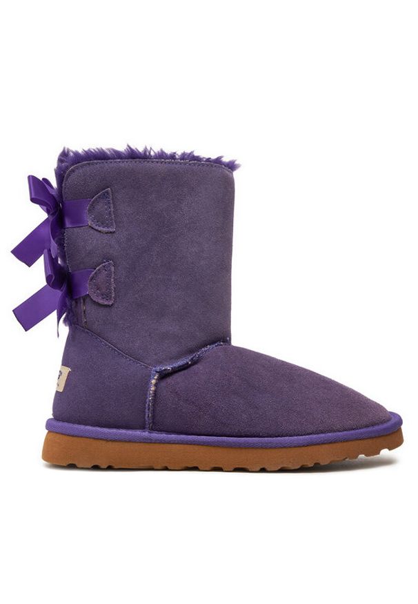 Ugg Śniegowce W Bailey Bow II 1016225 Fioletowy. Kolor: fioletowy. Materiał: skóra, zamsz