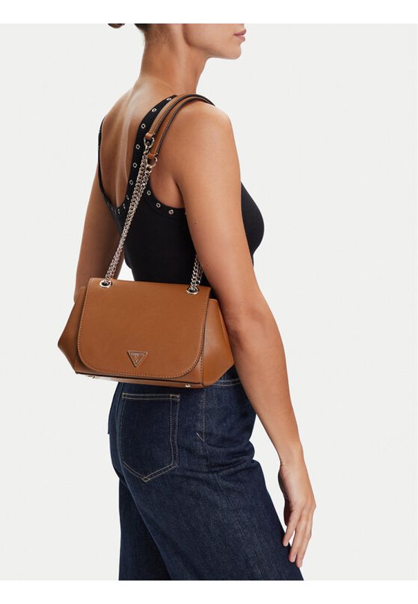 Guess Torebka HWNG96 69210 Brązowy. Kolor: brązowy. Materiał: skórzane