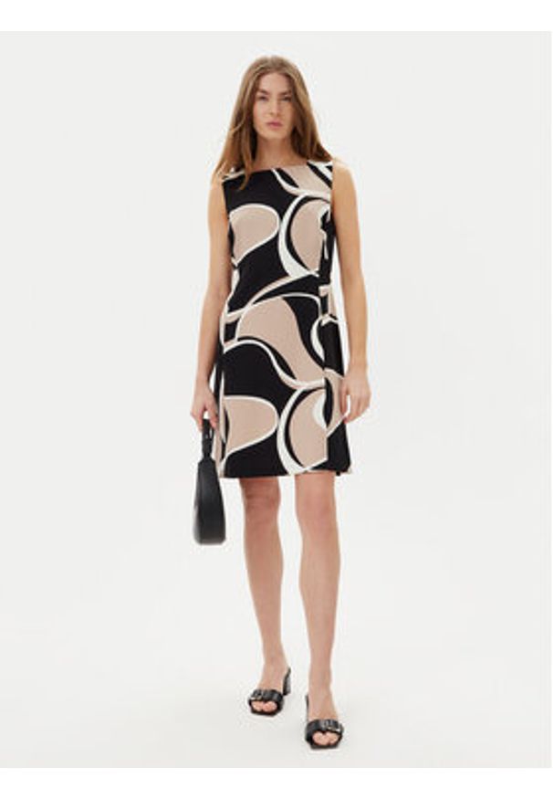DKNY Sukienka koktajlowa DD5N3H47 Czarny Regular Fit. Kolor: czarny. Materiał: syntetyk. Styl: wizytowy