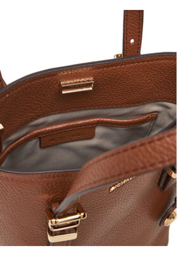 MICHAEL Michael Kors Torebka Quinn 32S5GQNC0L Brązowy. Kolor: brązowy. Materiał: skórzane