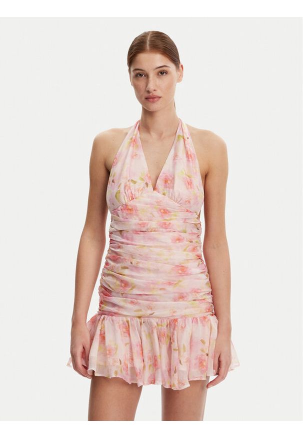 BARDOT - Bardot Sukienka koktajlowa 59705DB2 Różowy Regular Fit. Kolor: różowy. Materiał: syntetyk. Styl: wizytowy