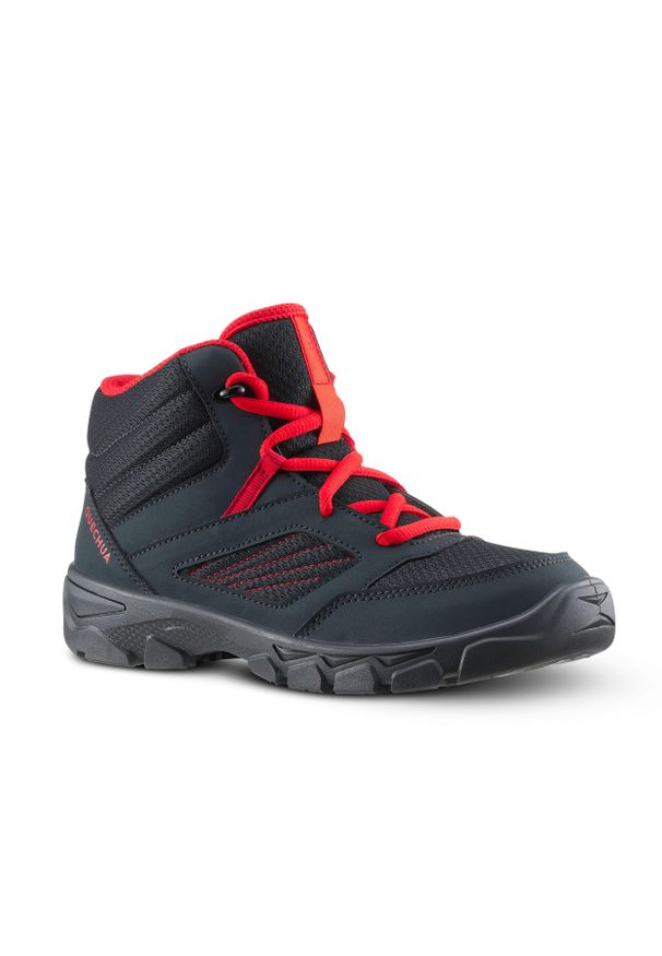 quechua - Buty turystyczne dla dzieci Quechua MH100 mid. Kolor: czerwony, wielokolorowy, szary