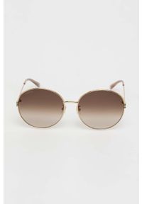 Gucci okulary przeciwsłoneczne damskie kolor złoty. Kształt: okrągłe. Kolor: złoty #2