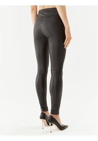 Rinascimento Spodnie skórzane CFC0114911003 Czarny Slim Fit. Kolor: czarny. Materiał: skóra, wiskoza #2