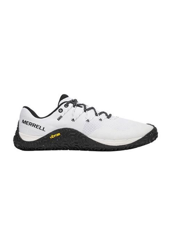 Buty do biegania męskie Merrell Trail Glove 7. Zapięcie: sznurówki. Kolor: biały. Materiał: materiał, syntetyk, tkanina. Szerokość cholewki: normalna