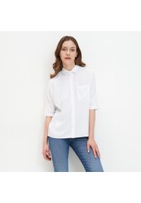 Mohito - Wiskozowa koszula - Biały. Kolor: biały. Materiał: wiskoza #1