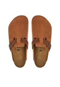Birkenstock Klapki Boston zamsz 1029185 Brązowy. Kolor: brązowy. Materiał: zamsz, skóra #3