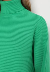 Born2be - Zielony Golf z Luźnym Rękawem Canauto. Typ kołnierza: golf. Kolor: zielony. Sezon: jesień, zima #3