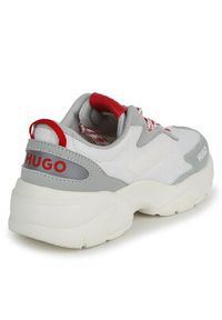 Hugo Sneakersy G00098 M Biały. Kolor: biały. Materiał: materiał, mesh