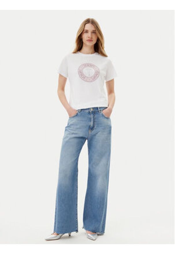 JOOP! T-Shirt 58 252JE58Tolu 30046238 Biały Slim Fit. Kolor: biały. Materiał: bawełna