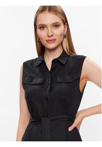 Calvin Klein Sukienka koszulowa K20K205204 Czarny Regular Fit. Kolor: czarny. Materiał: lyocell. Typ sukienki: koszulowe #2
