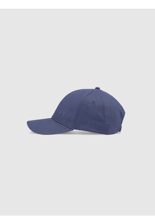 4f - 4F Czapka z daszkiem strapback uniseks - granatowa S/M. Kolor: niebieski. Materiał: bawełna, materiał. Sezon: lato. Styl: sportowy
