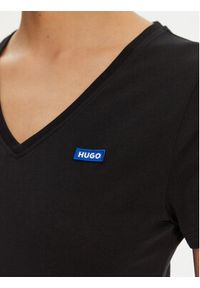 Hugo - HUGO T-Shirt Classic 50513667 Czarny Slim Fit. Kolor: czarny. Materiał: bawełna #4