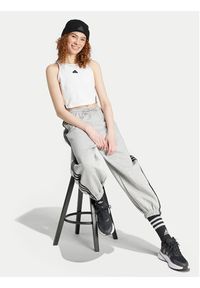 Adidas - adidas Top Future Icons 3-Stripes IW5201 Biały Slim Fit. Kolor: biały. Materiał: bawełna #4