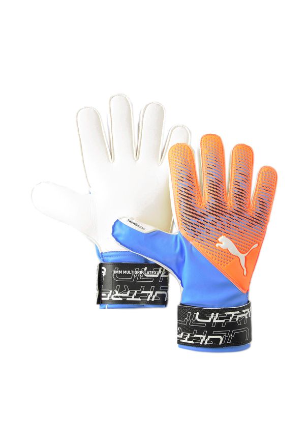 Puma - Rękawice bramkarskie PUMA Ultra Protect 3 Rc. Kolor: żółty, niebieski, wielokolorowy, pomarańczowy. Sezon: jesień