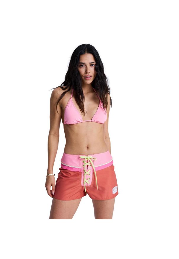 Roxy - Szorty plażowe dla Kobiety THE CHEEKY BABY 2" Pomarańczowy. Kolor: pomarańczowy. Materiał: poliester, bawełna, tkanina. Długość: krótkie