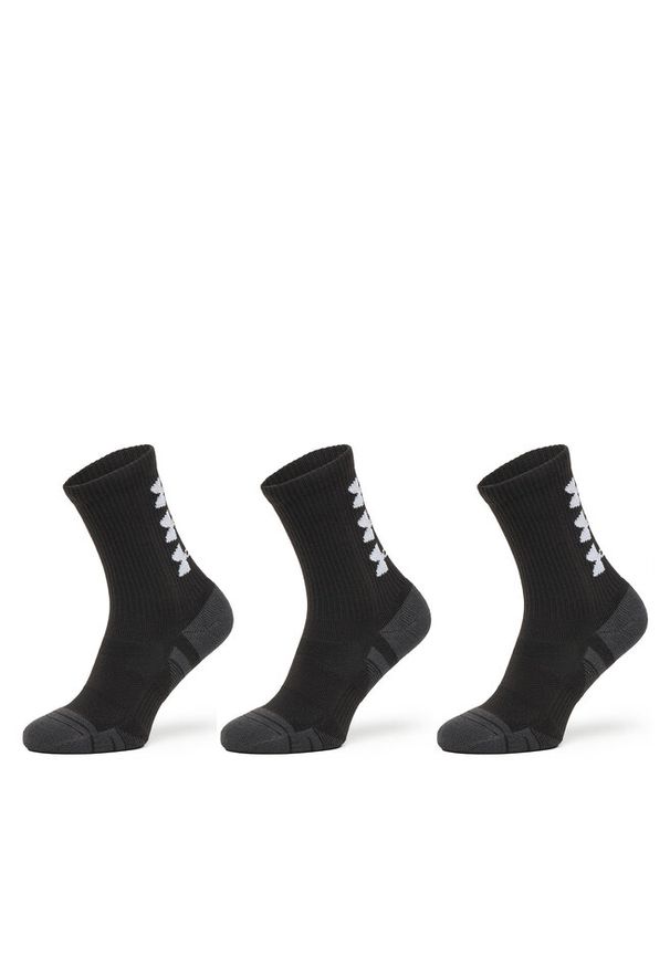 Zestaw 3 par wysokich skarpet męskich Under Armour. Kolor: czarny