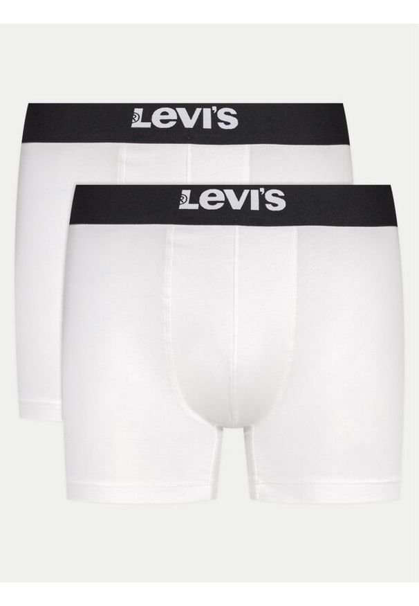 Levi's® Komplet 2 par bokserek Solid 37149-0812 Biały. Kolor: biały. Materiał: bawełna