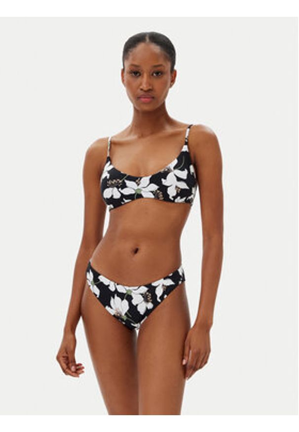 Volcom Góra od bikini Midnight Lily O1012501 Czarny. Kolor: czarny. Materiał: syntetyk