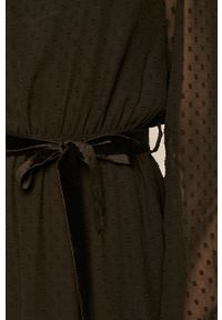 medicine - Medicine - Sukienka Boho Breeze. Okazja: na co dzień. Kolor: czarny. Materiał: tkanina, poliester, materiał. Typ sukienki: proste. Styl: boho. Długość: mini #5