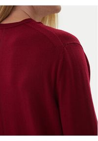 Calvin Klein Sweter LV04LB305G Czerwony Regular Fit. Kolor: czerwony. Materiał: wełna #3