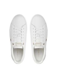 TOMMY HILFIGER - Tommy Hilfiger Sneakersy Essential Elevated Court Sneaker FW0FW07685 Biały. Kolor: biały. Materiał: skóra #5