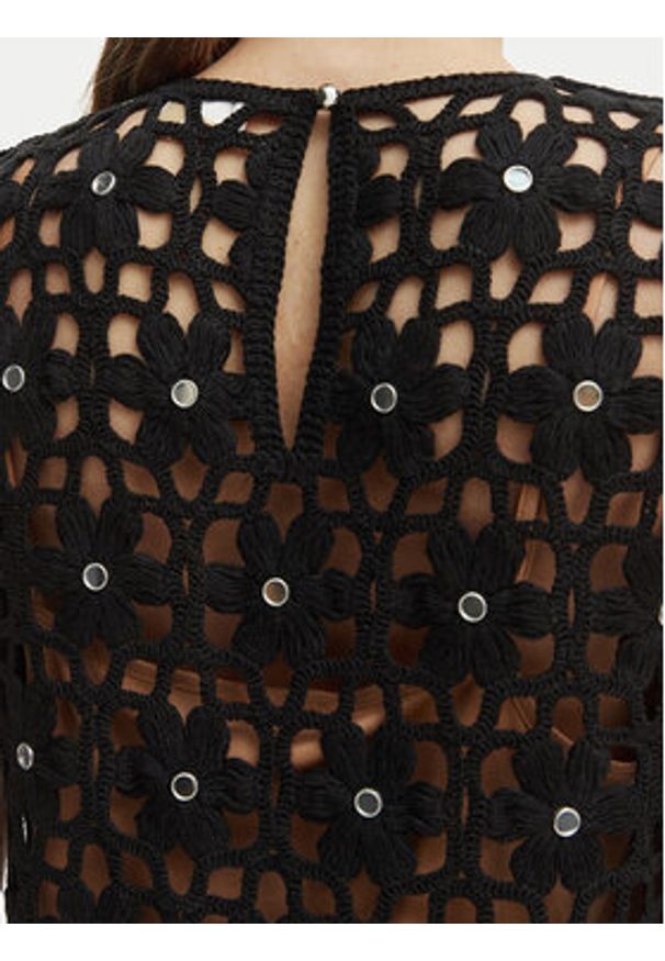 MICHAEL Michael Kors Sukienka letnia MS683CWKNE Czarny Slim Fit. Kolor: czarny. Materiał: syntetyk. Sezon: lato