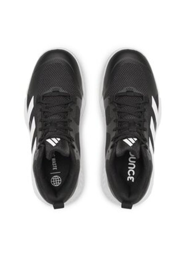 Adidas - adidas Buty halowe Court Team Bounce 2.0 Shoes HR0609 Czarny. Kolor: czarny. Materiał: materiał
