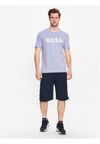 BOSS - Boss T-Shirt 50481923 Fioletowy Regular Fit. Kolor: fioletowy. Materiał: bawełna #3