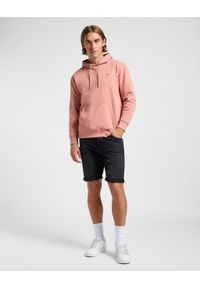 Lee - LEE MĘSKA BLUZA Z KAPTUREM LEE PLAIN HOODIE SEPIA 112363883. Typ kołnierza: kaptur. Kolor: brązowy #4