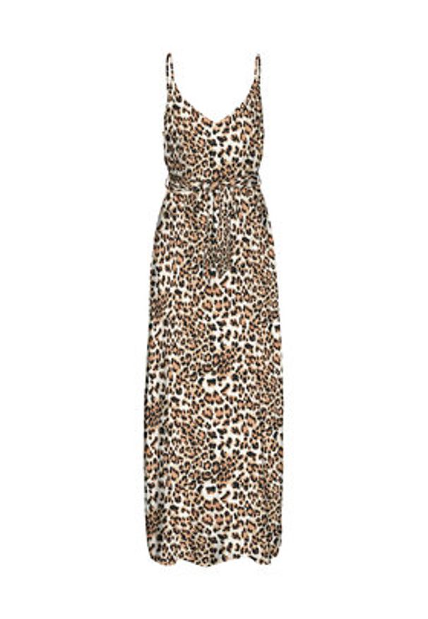Vero Moda Sukienka letnia Easy 10307995 Brązowy Regular Fit. Kolor: brązowy. Materiał: wiskoza. Sezon: lato