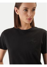 Hugo - HUGO T-Shirt Damacia_7 50561233 Czarny Regular Fit. Kolor: czarny. Materiał: bawełna #4