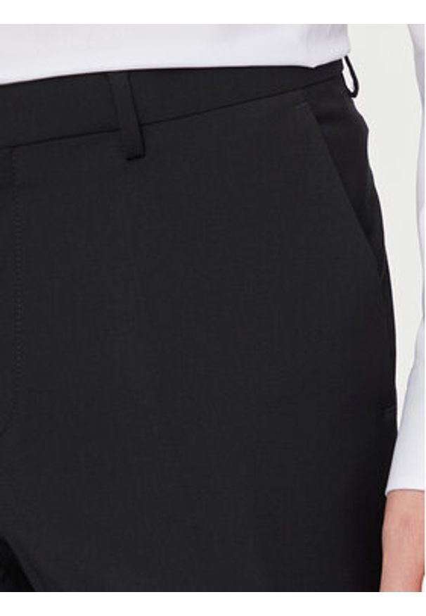 Hugo Garnitur 50450994 Czarny Extra Slim Fit. Kolor: czarny. Materiał: wełna