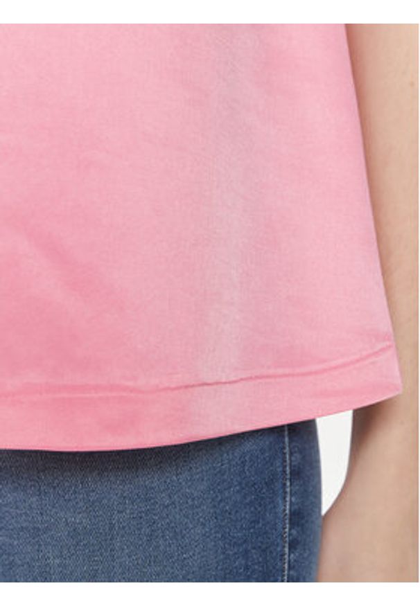 United Colors of Benetton - United Colors Of Benetton Top 5XONDQ06Z Różowy Relaxed Fit. Kolor: różowy. Materiał: wiskoza