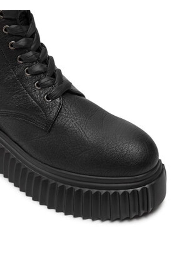 AGL Trzewiki Marina D751564PGKI0121013 Czarny. Kolor: czarny. Materiał: skóra